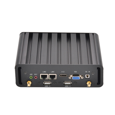comprare Mini computer industriale Intel I3 4005U 5005U I5 4200U 5200U HD Graphics 500 Mini PC industriale senza ventola portatile Win10 online manufacture