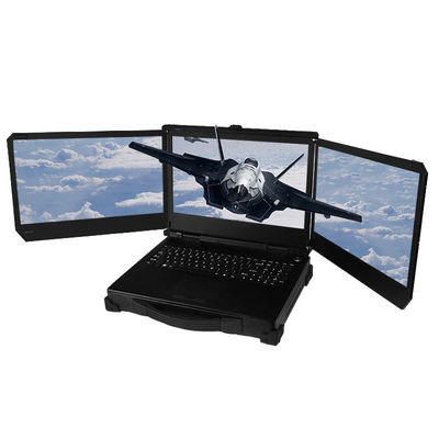comprare 17.3 pollici Triplo schermo militare portatile robusto computer portatile core i7 12700T con Nvidia T1000 scheda video workstation online manufacture