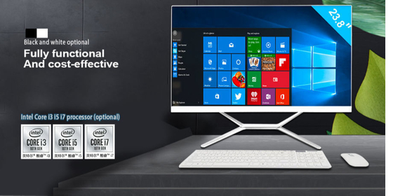 comprare 23,8 ″ tutti in un touch screen I7 11700 del desktop computer del pc 8 sistema astuto di Barebone del nascondiglio dei centri 16mb online manufacture