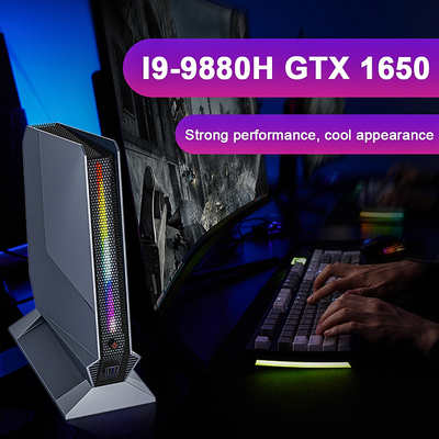Il gioco eccellente Mini Desktop Computer Pc With Win10 di I9 9880H nono ha dedicato la scheda video 1650 4GB
