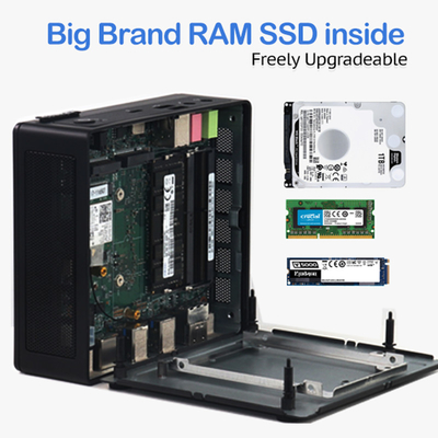 Più nuovo potente intel 11th gen core i7 1165G7 i5 1135G7 i3 1115G4 2 * Mini PC desktop HD-MI DP Iris Xe Graphics per la casa b